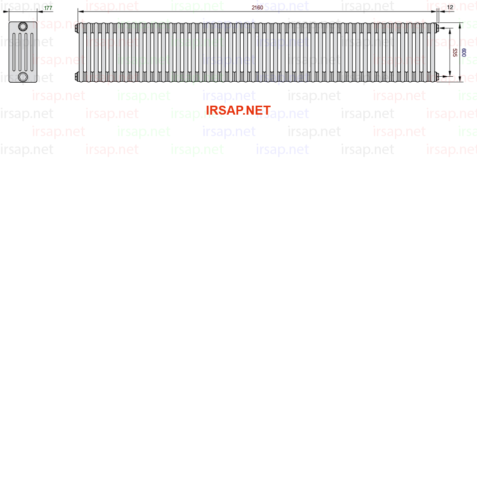 Радиатор IRSAP Tesi 50600/48 T02 CL 01
